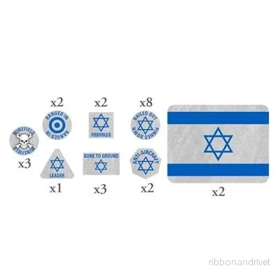 World War III Team Yankee: Israelska Token Set (x20 Tokens, x2 Objectives) World War III Team Yankee: Israelska Token Set (x20 Tokens, x2 Objectives)