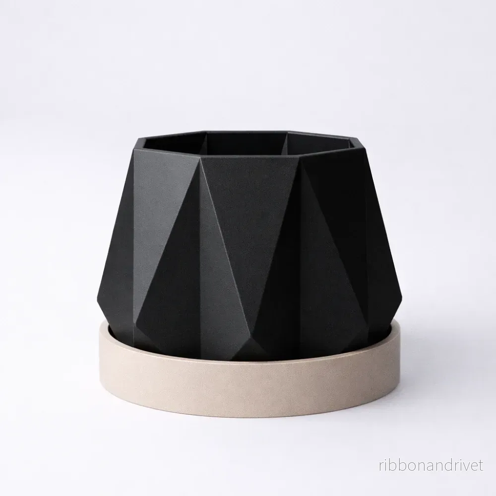 Geometrisk blomkruka-duo - Bild 2