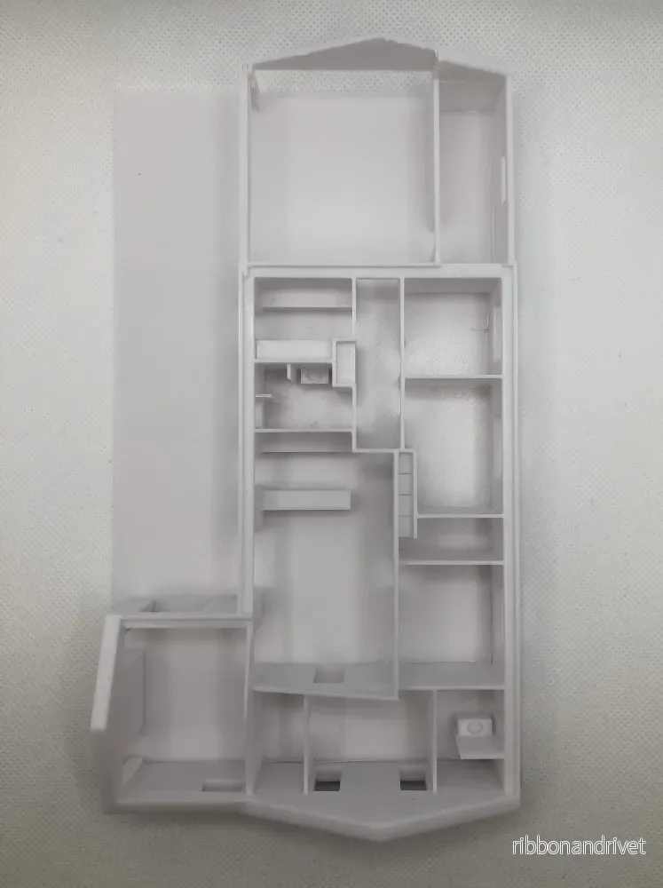 3D-printat hus från ritning - Bild 2