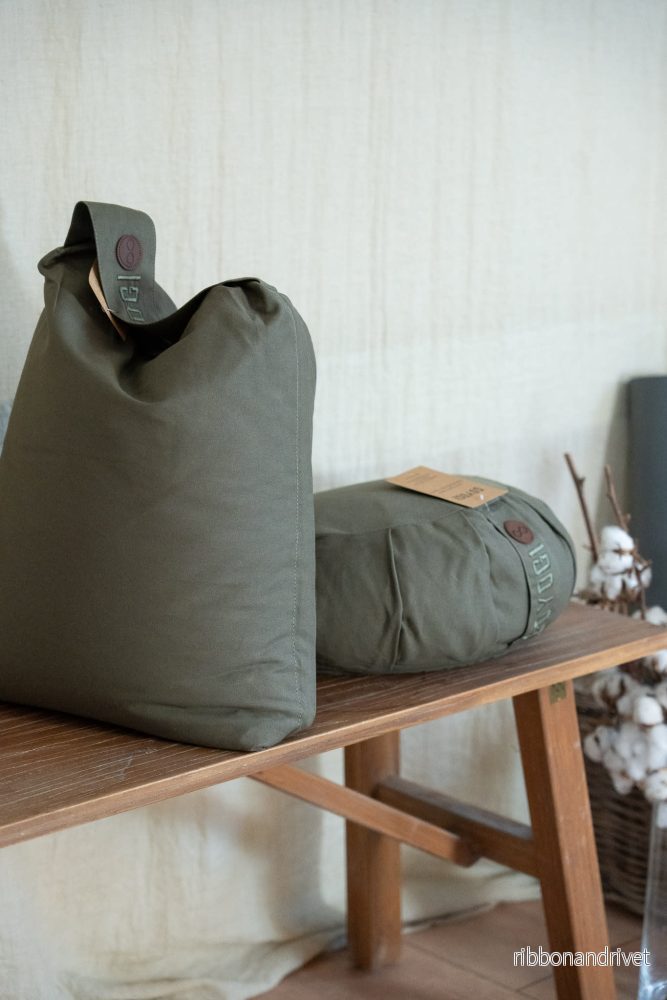Calm Crescent Meditation Cushion - Dark Olive - Bild 3