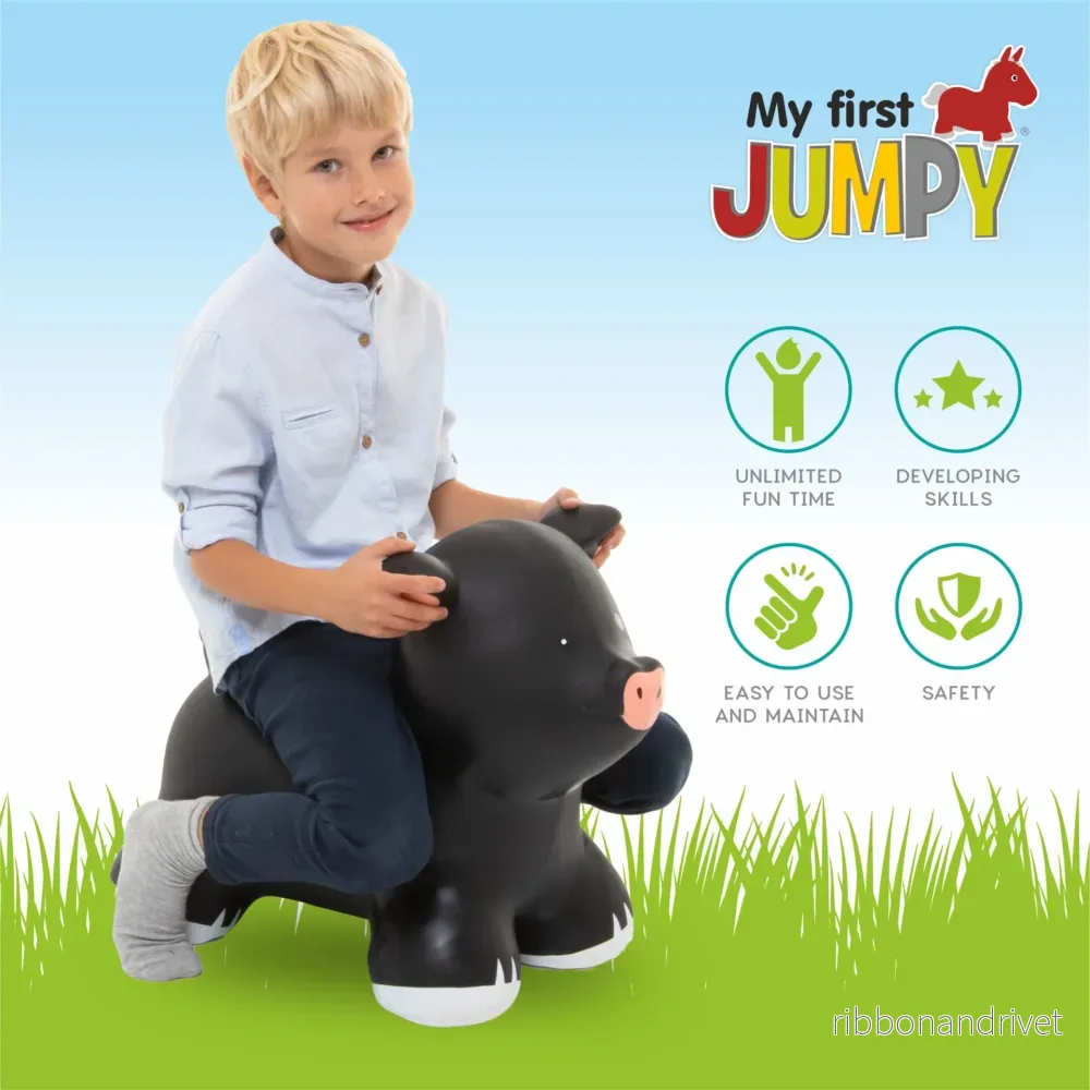 Hoppdjur "My First JUMPY – Black Piggy" - Bild 3