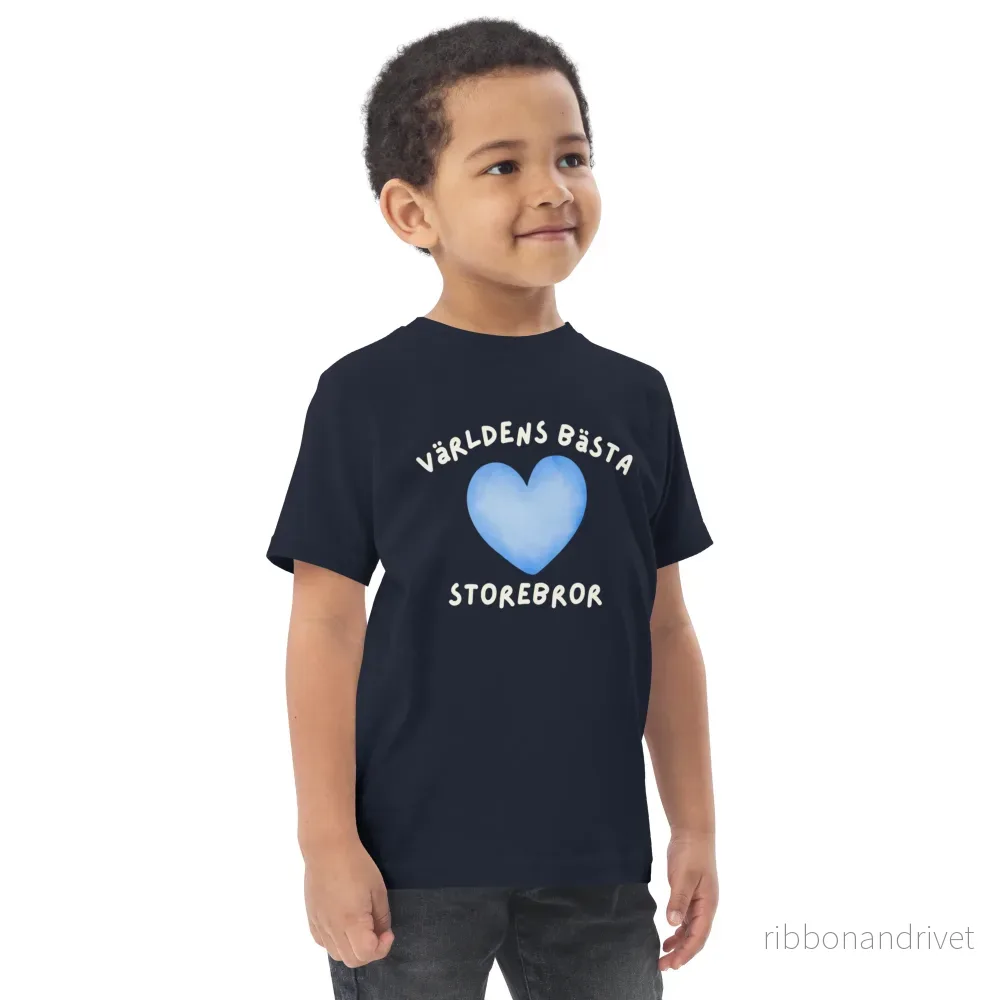 Världens Bästa Storebror T-shirt – Hjärta
