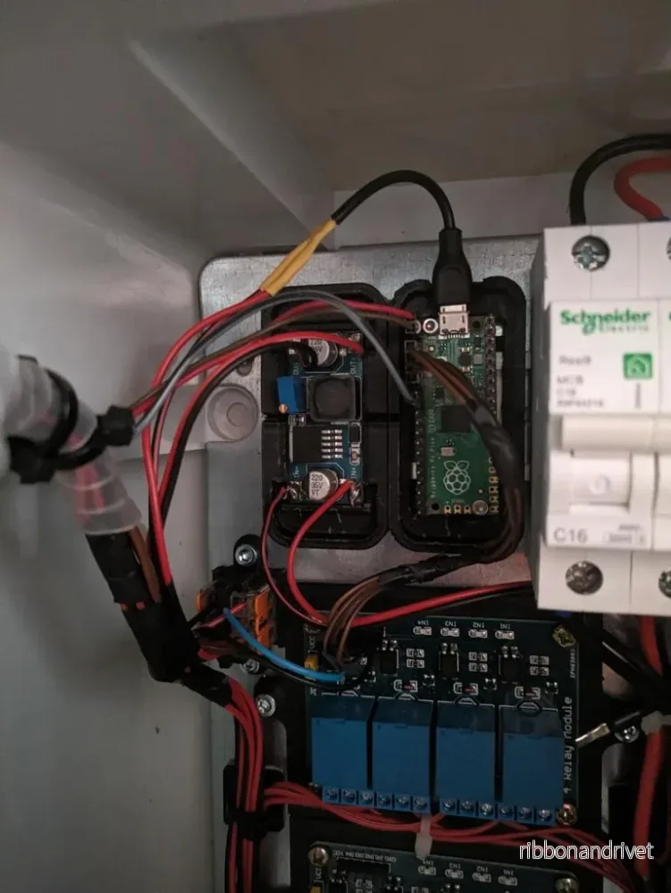 Raspberry Pi Pico DIN-skena monteringsadapter