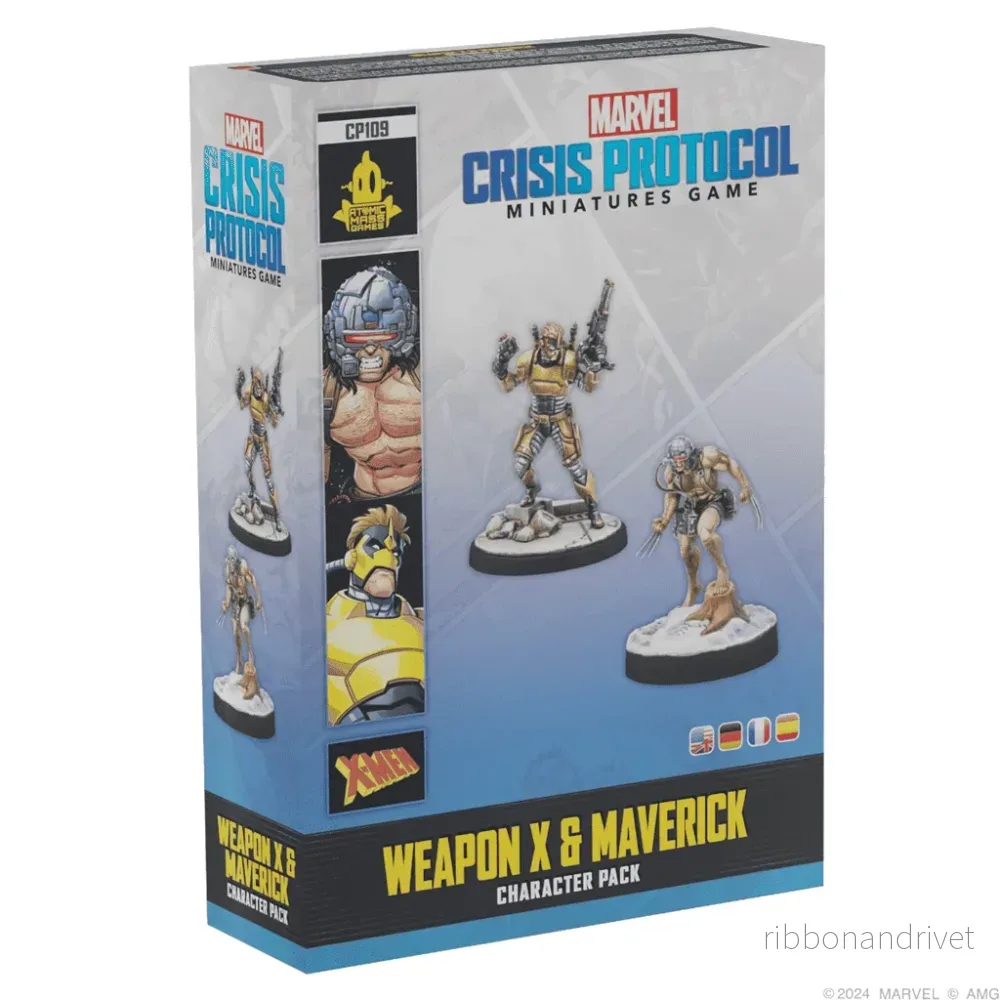 Marvel Crisis Protocol: Weapon X & Maverick - EN/SP/DE/FR