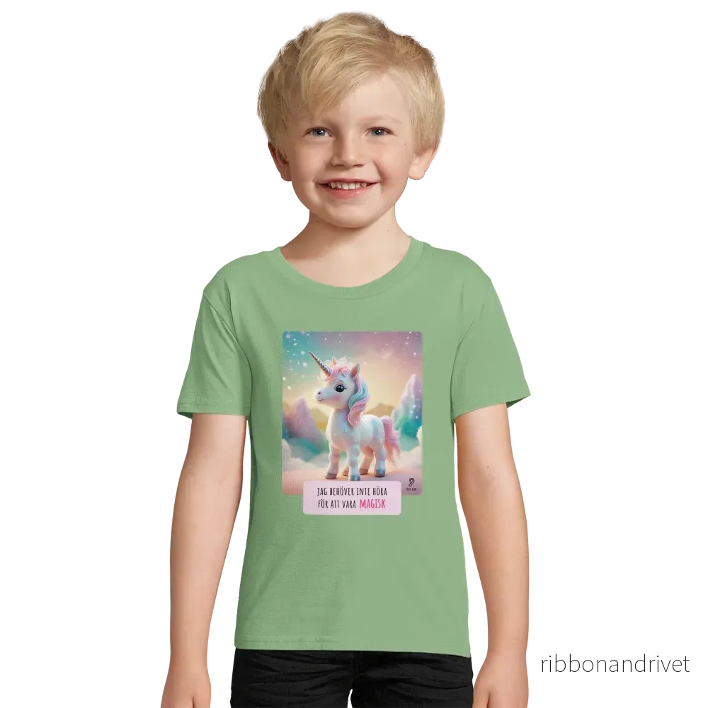 ECO Friendly T-shirt - Jag behöver inte höra för att vara magisk - Bild 3