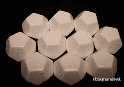 Chessex Opaque Polyhedral Bag of 10 Blank 12-Sided Dice Chessex Opaque Polyhedral Bag of 10 Blank 12-Sided Dice