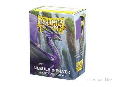 Dragon Shield Sleeves – Standardstorlek – Matt Dual – Nebula & Silver (100 Sleeves) Dragon Shield Sleeves – Standardstorlek – Matt Dual – Nebula & Silver (100 Sleeves)