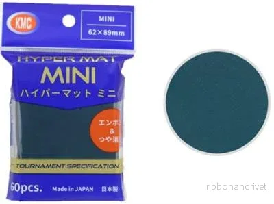 KMC Small Sleeves - Hyper MAT Mini Green (60 Sleeves)
