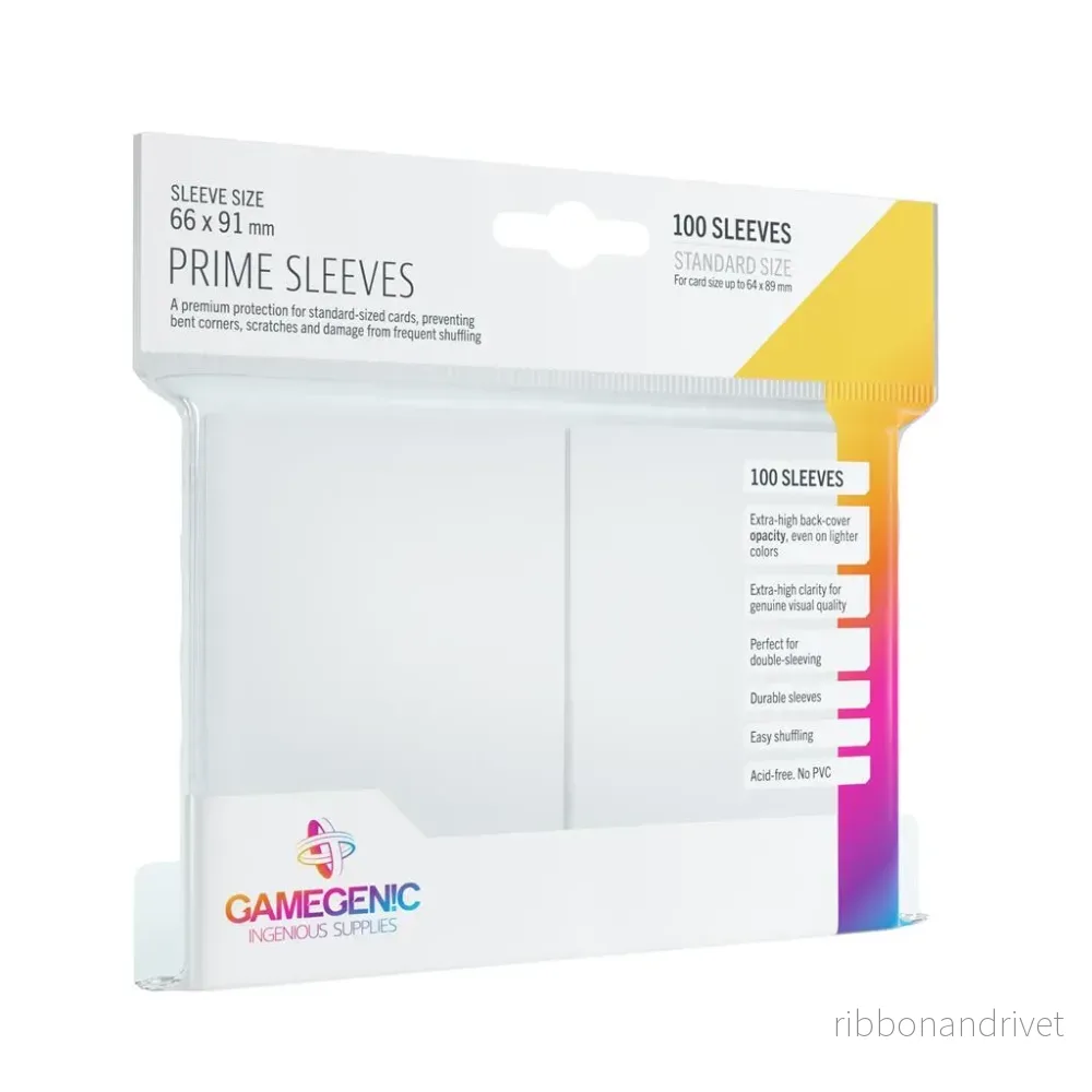 Gamegenic – Prime Sleeves White (100 Hylsor) Gamegenic – Prime Sleeves White (100 Hylsor)