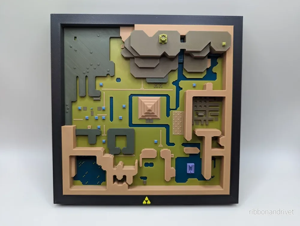 Zelda En länk till det förflutna Dark World Wall Art and Map - Bild 2