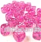 Chessex Borealis 12mm d6 Rosa/Silver Luminary Tärningar Block (36 tärningar) - Bild 2