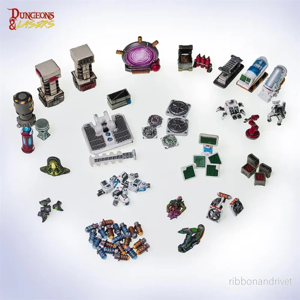 Dungeons & Lasers – Sci-Fi Anpassningsbitar Dungeons & Lasers – Sci-Fi Anpassningsbitar