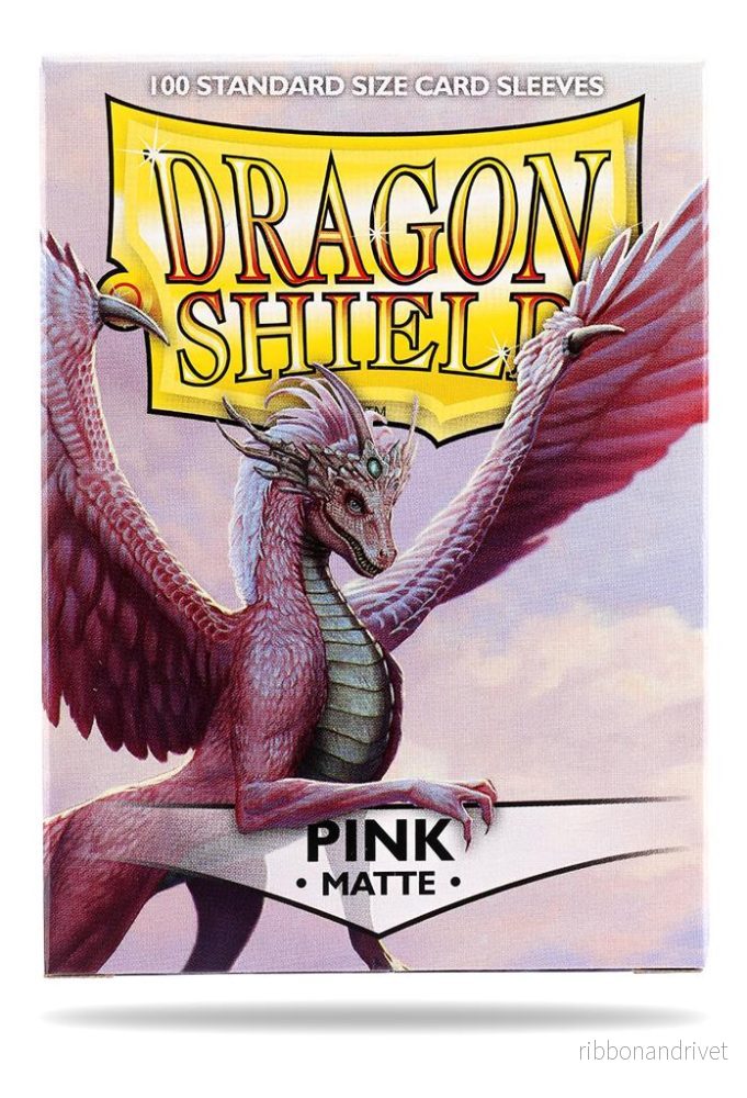Dragon Shield Standard Sleeves – Matte Pink (100 Sleeves)
