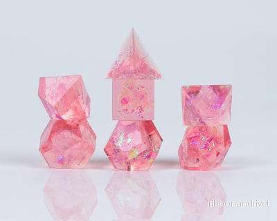 Sirius Dice - Tärningsset - Pink Cloak & Dagger