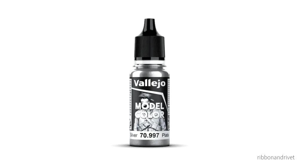 Vallejo Model Color Metallic 195 Silver 18 ml Vallejo Model Color Metallic 195 Silver 18 ml