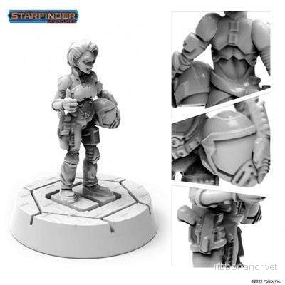 Starfinder Miniatyrer: Halfling Pilot Starfinder Miniatyrer: Halfling Pilot
