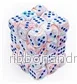 Chessex 12mm d6 Tärningsblock med Pips (36 Tärningar) - Festiv Pop Art/Blå - Bild 2