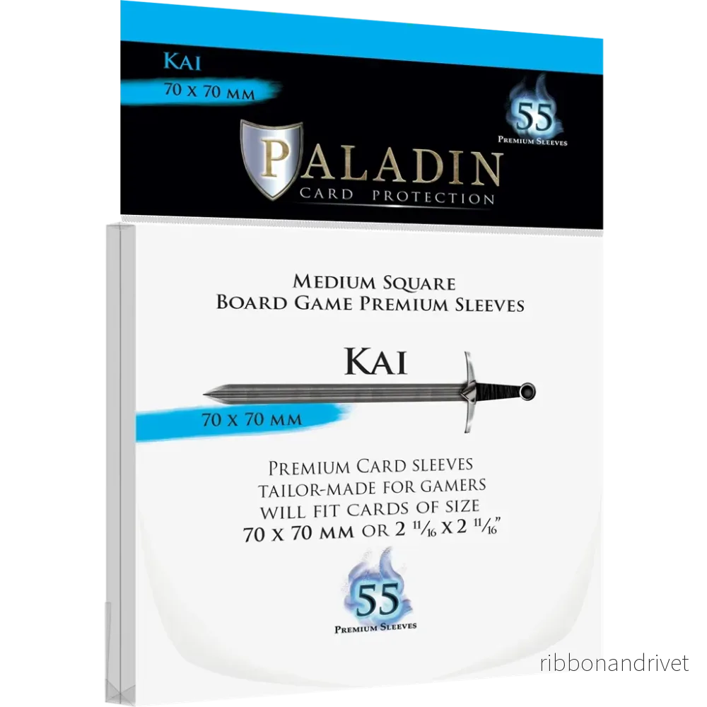 Paladin Sleeves – Kai Premium Square 70x70mm (55 Sleeves) Paladin Sleeves – Kai Premium Square 70x70mm (55 Sleeves)