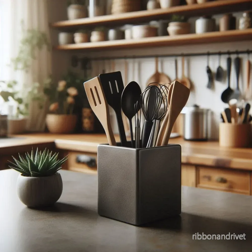 Minimalistisk hållare för köksredskap i modern design - Bild 3