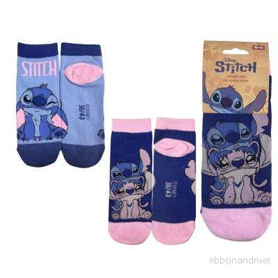 Lilo & Stitch – Ankelstrumpor 2-pack (EU 36–43) – Stitch & Angel Lilo & Stitch – Ankelstrumpor 2-pack (EU 36–43) – Stitch & Angel