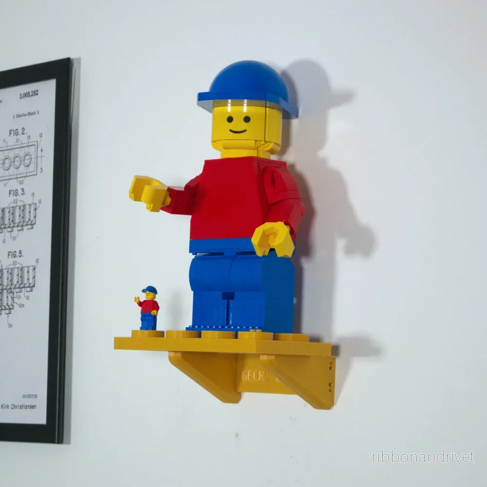 Väggfäste för uppskalad minifigur 40649