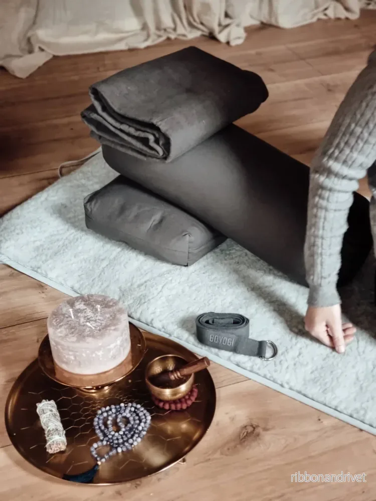 Calm Rektangulær Yoga Bolster – Dark Grey