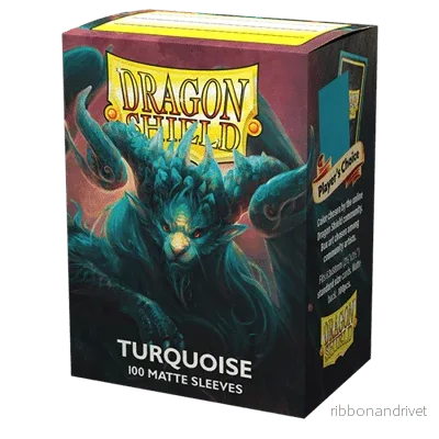Dragon Shield Standardstorlek Matte Sleeves Turquoise ’Atebeck’ (100 Sleeves) Dragon Shield Standardstorlek Matte Sleeves Turquoise ’Atebeck’ (100 Sleeves)