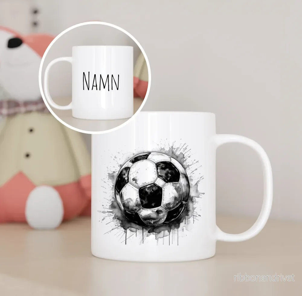 Fotboll | Personlig barnmugg Fotboll | Personlig barnmugg