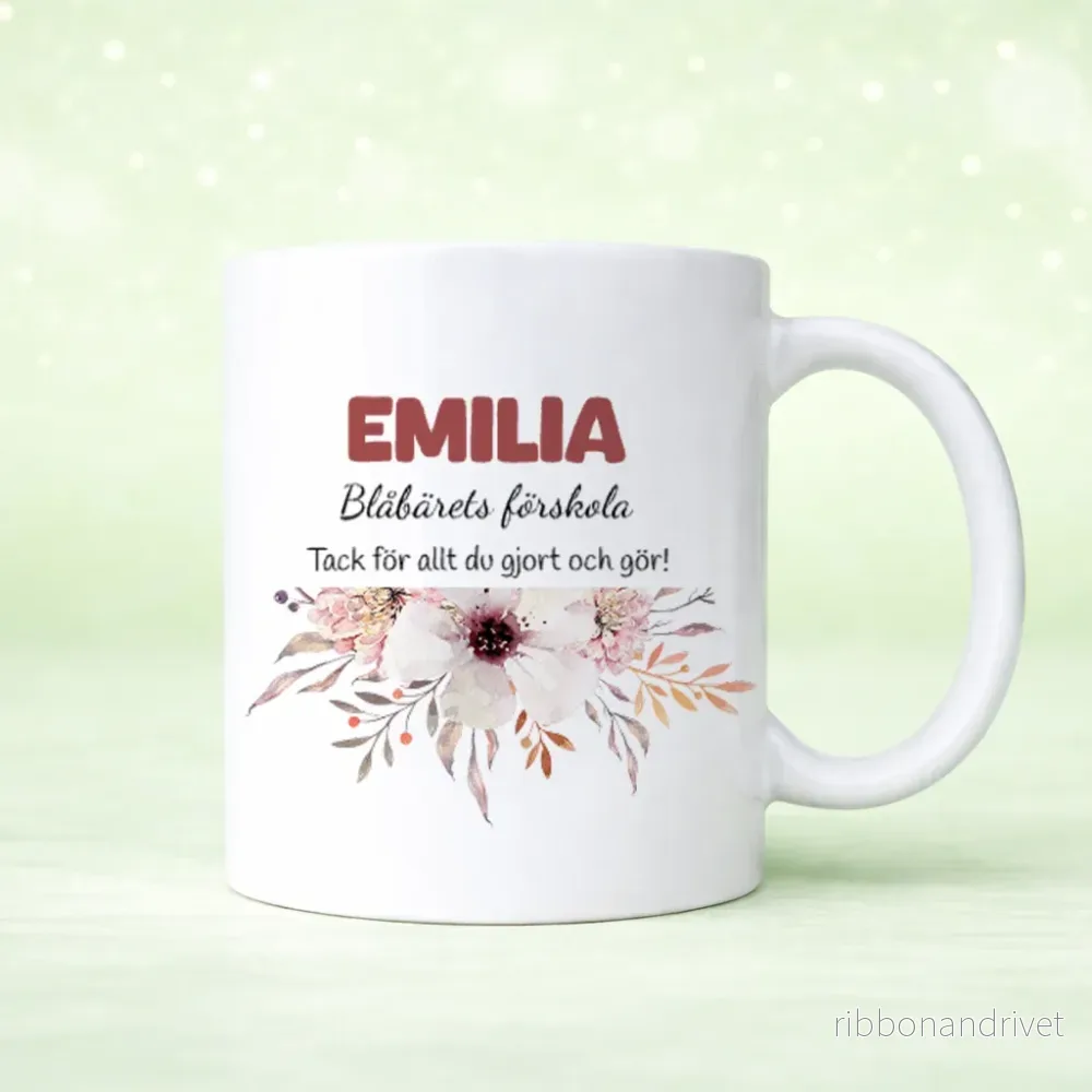 Namn, Förskola | Personlig mugg