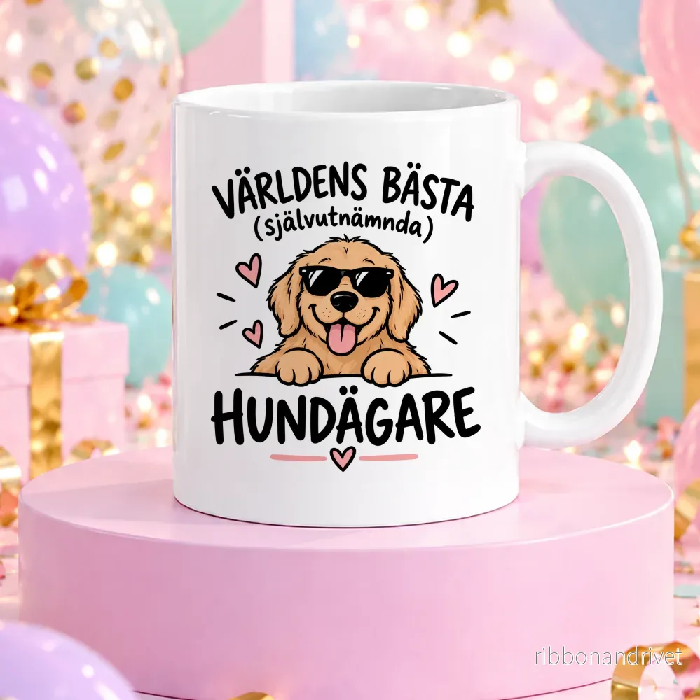 Självutnämnd Hundägare | Rolig mugg Självutnämnd Hundägare | Rolig mugg