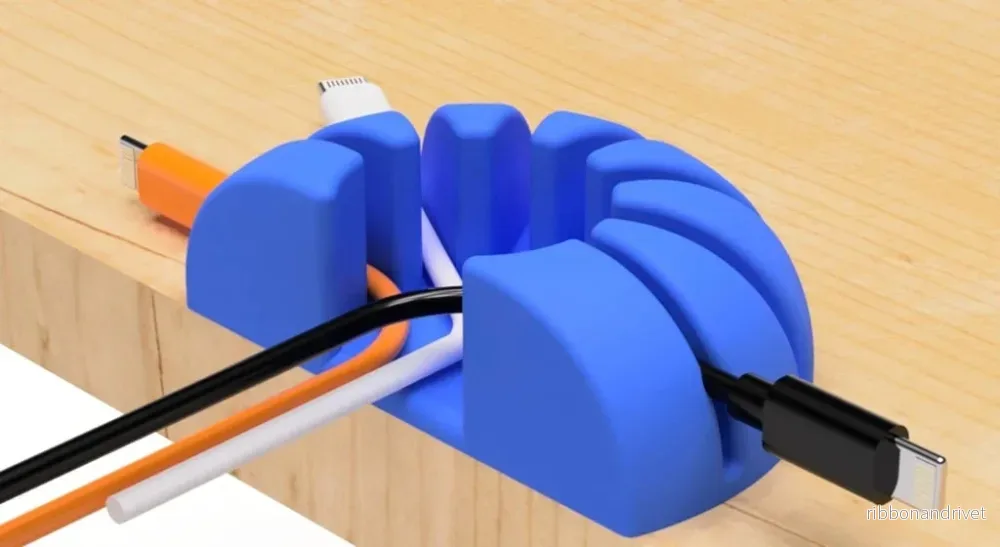 Rund USB-kabelhållare - Bild 2