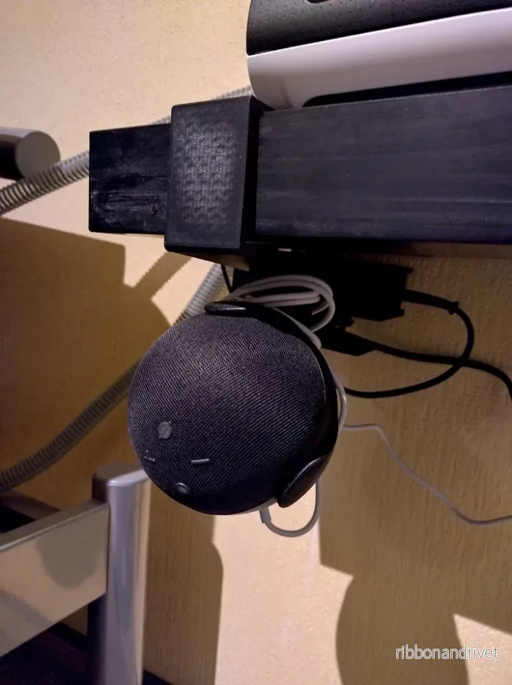 Amazon Echo Dot 5. Gen-fäste för IKEA Lack-hylla - Bild 2