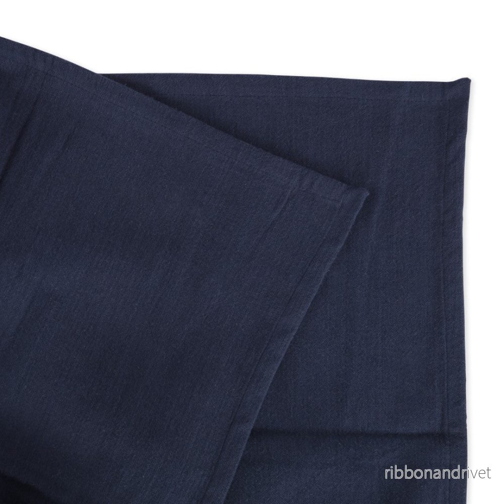 Calm Organic Cotton Yoga Blanket - Dark Blue - Bild 2