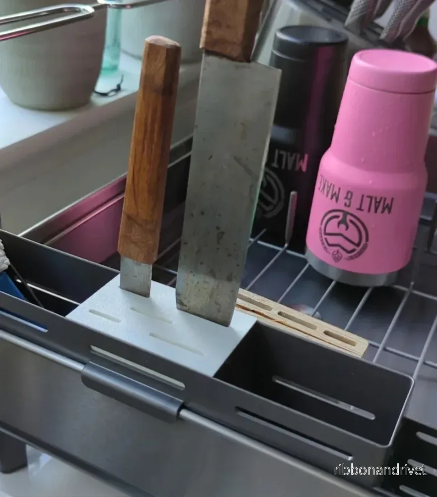 Knivhållarinsats för SimpleHuman torkställning