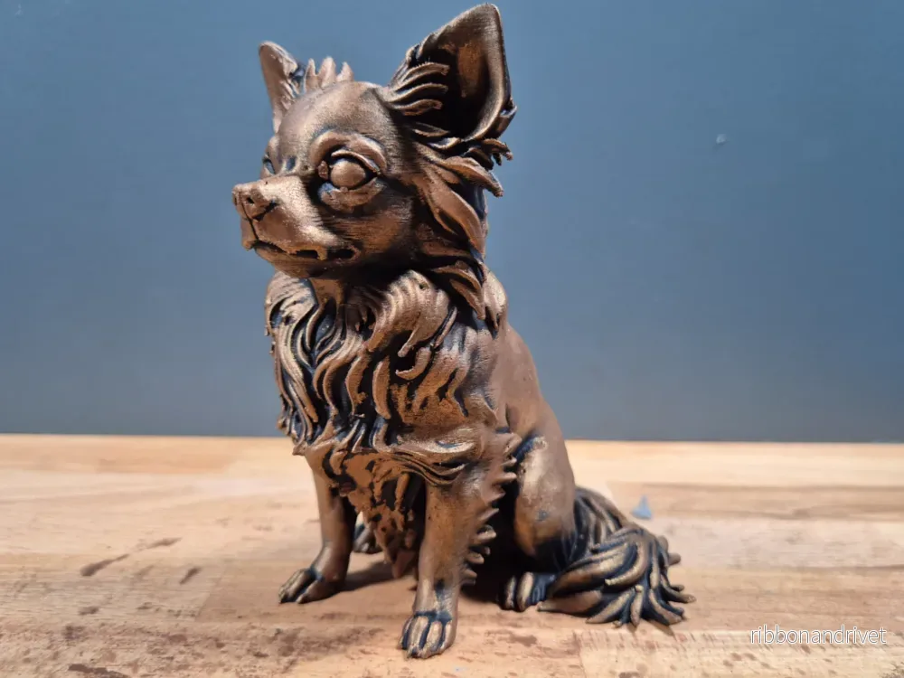 Långhårig Chihuahua - Hundfigur - Bild 3