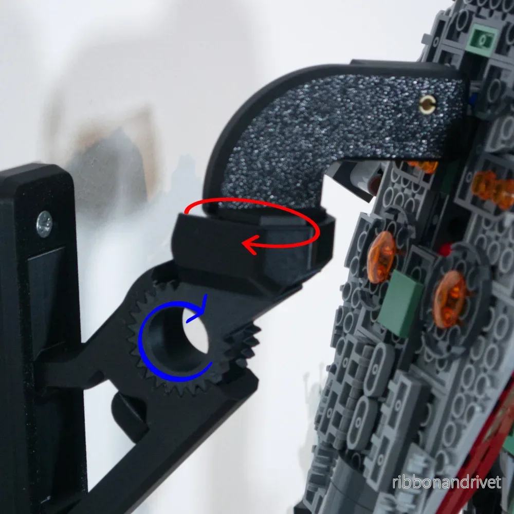 Justerbart väggfäste för LEGO Boba Fetts Starship - Bild 2