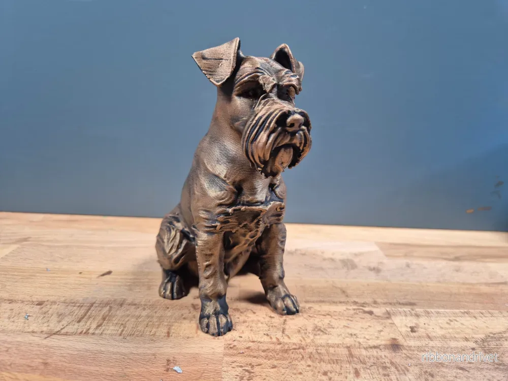 Dvärgschnauzer – Hundfigur Dvärgschnauzer – Hundfigur