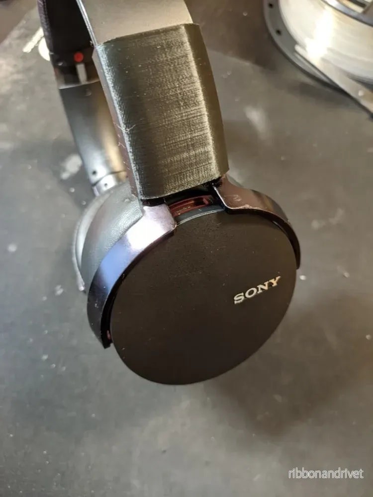 Förstärkt huvudband för Sony MDR-XB950BT och MDR-XB950B1 hörlurar