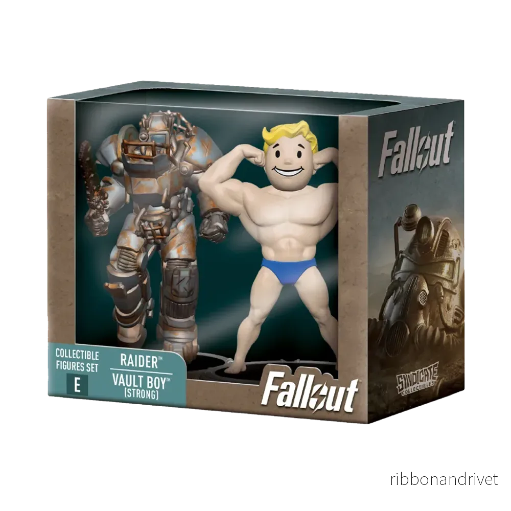 Fallout Samlarfigurer Set: Raider & Vault Boy (Strong) Fallout Samlarfigurer Set: Raider & Vault Boy (Strong)