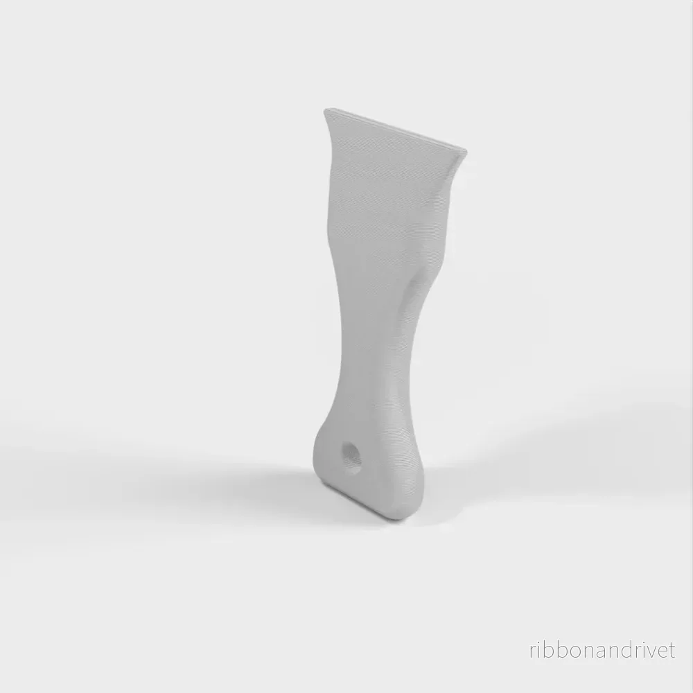Rakbladshandtag för rengöring av glasbädd med 3D-skrivare - Bild 3