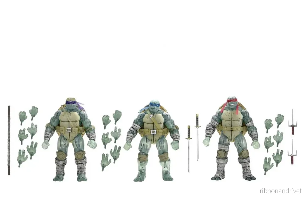 TMNT (The Last Ronin) – 7″ Scale Action Figur – Ghost Brothers 3 Pack
