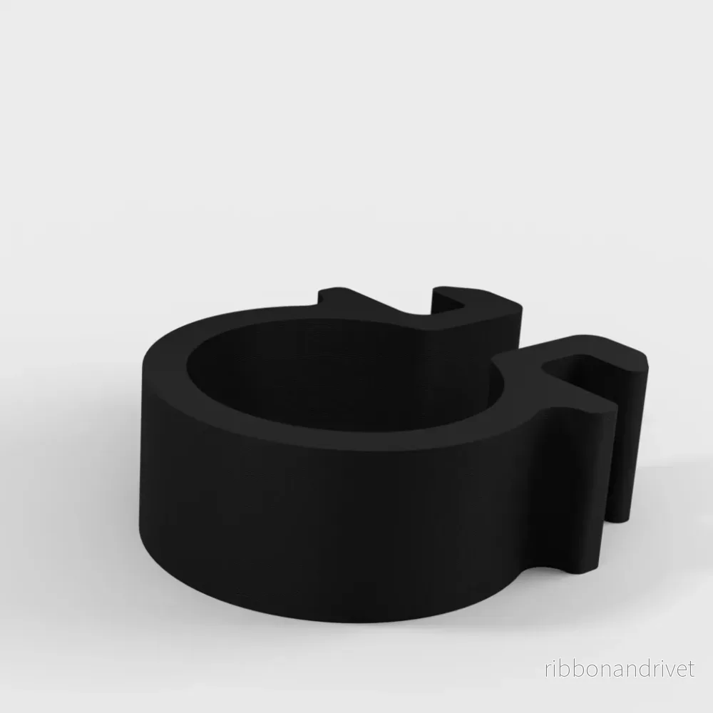10 mm ID-kabelklämma för extruderad aluminiumprofil - Bild 2