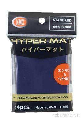 KMC Standard Sleeves – Hyper MAT Blue (64 Sleeves)