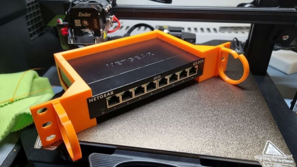 10 tums rackfäste för Netgear GS308 v3 - Bild 2