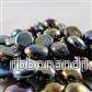 Chessex Gaming Glasstenar i Rör - Iridized Opal Black (40)