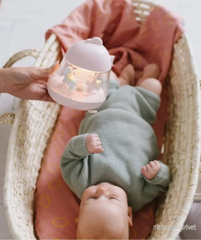 Lampa med karusell- Rosa - Bild 2