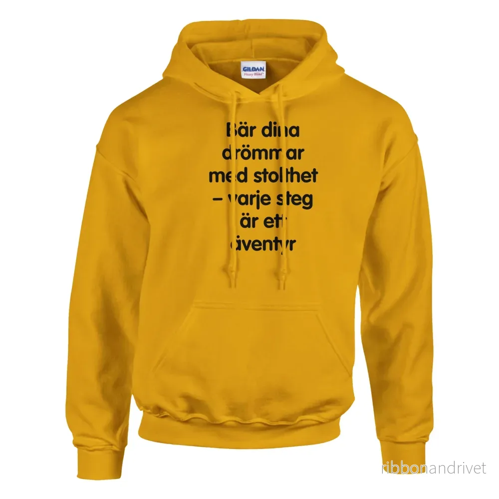 Klassisk unisex pullover hoodie med tryck både fram och baksida | Gildan® 18500 - Bild 3