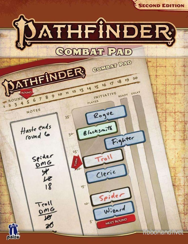 Pathfinder Combat Pad - Initiativspårare