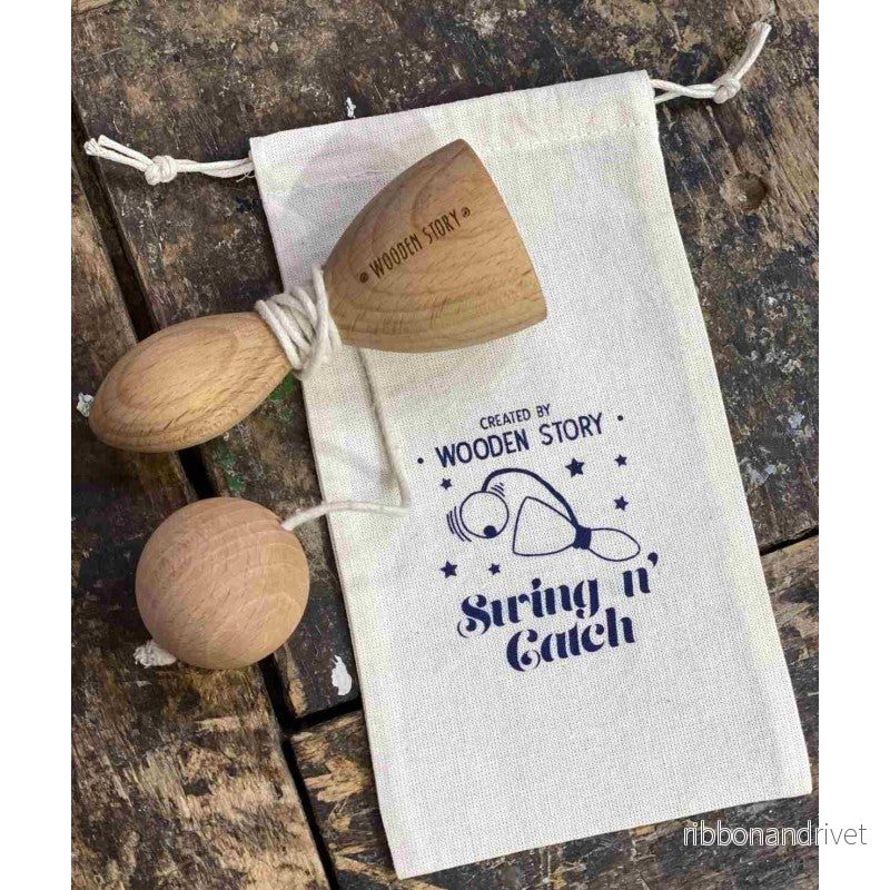 Träspel Swing & Catch – Tränar Precision | Wooden Story - Bild 3