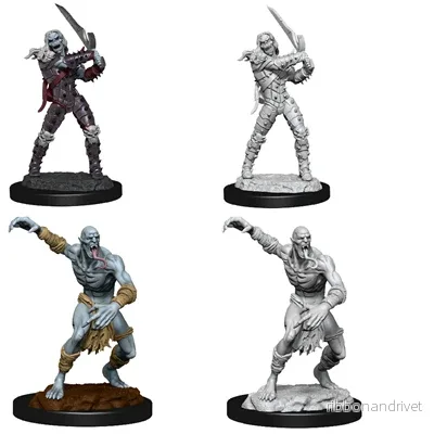 D&D Nolzur’s Marvelous Miniatures: Wight & Ghast - Detaljerade Figurer för D&D